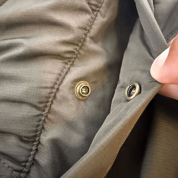 Orvis Men's Diamond Quilted Fleece Lined Full Zip Puffer Vest Brown Size XXL - Picture 6 of 8